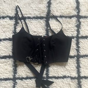 Shawna Wu Bustier Crop Tank